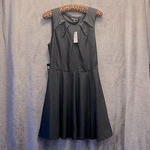 Black cocktail skater dress